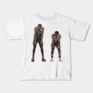 Kevin Durant and Kyrie Irving Brooklyn Nets Kids T-Shirt